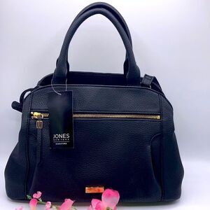 Womens Jones New York Savannah Satchel Handbag Crossbody Bag Purse